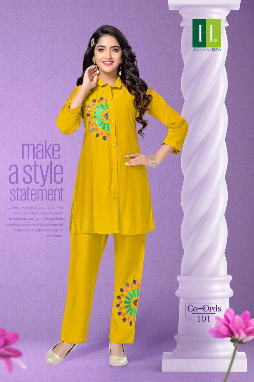 Hirwa Co Ords Roman Silk Designer Co Ord Set Collection 