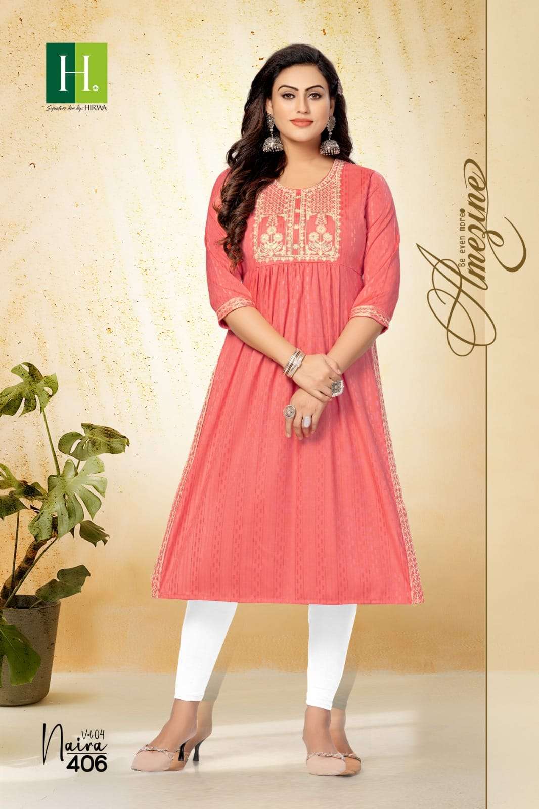 Hirwa Naira Cut Kurti Vol-4 Kurti 
