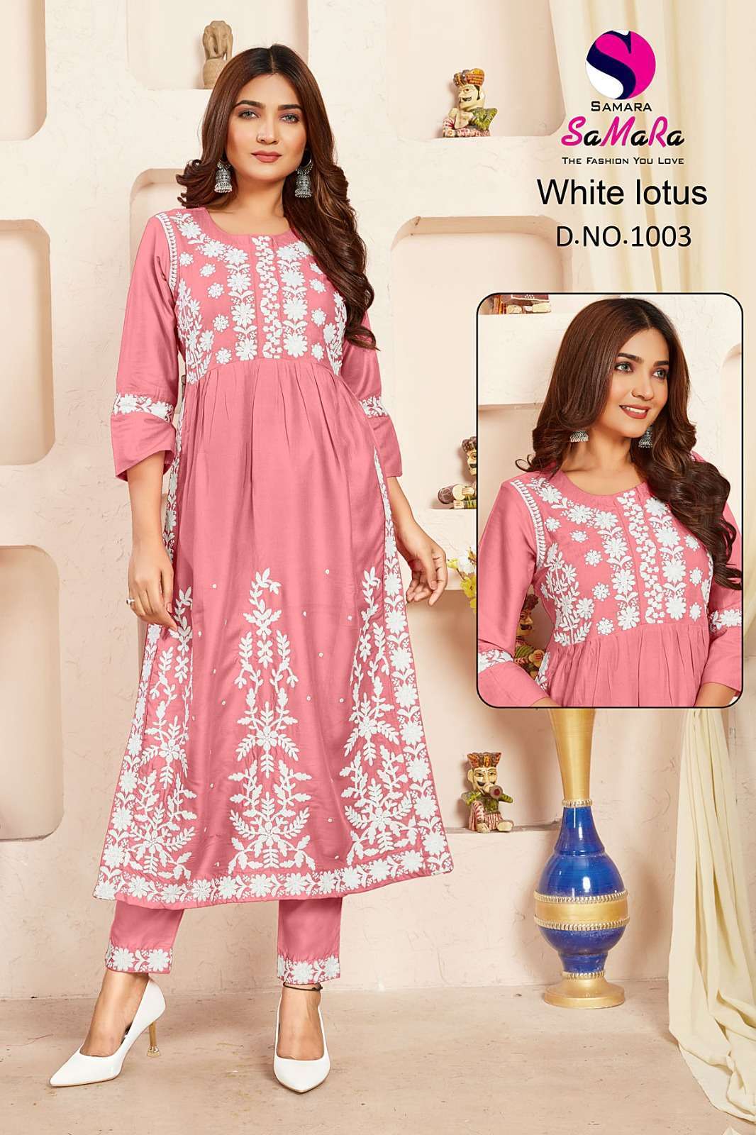 Jay-Sha White Lotus Vol- 4 Kurti Wholesale Brand SURAT