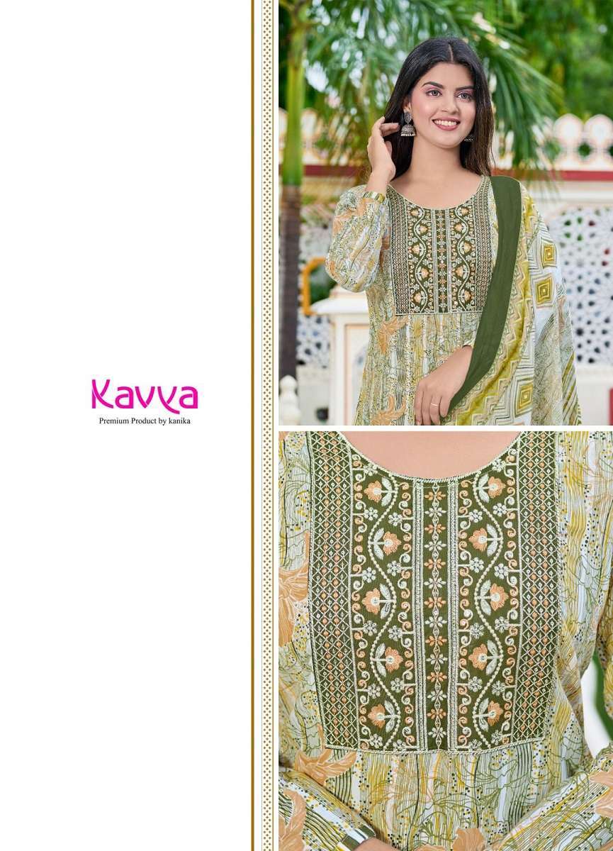 Kavya Pashmina Vol-2 – Kurti Pant With Dupatta 