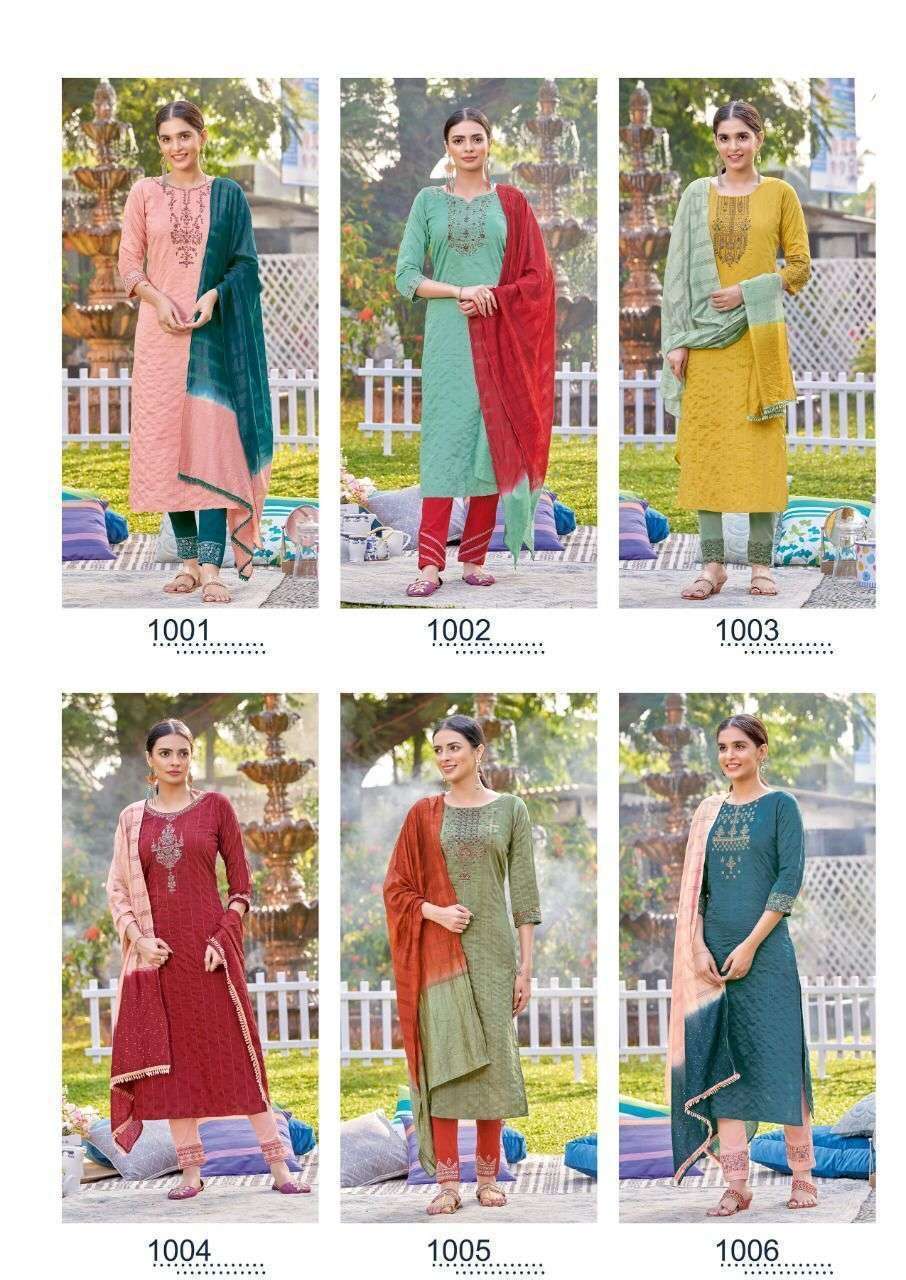 Koodee - Riya Vol-3 Kurti Pant Dupatta Wholesale surat