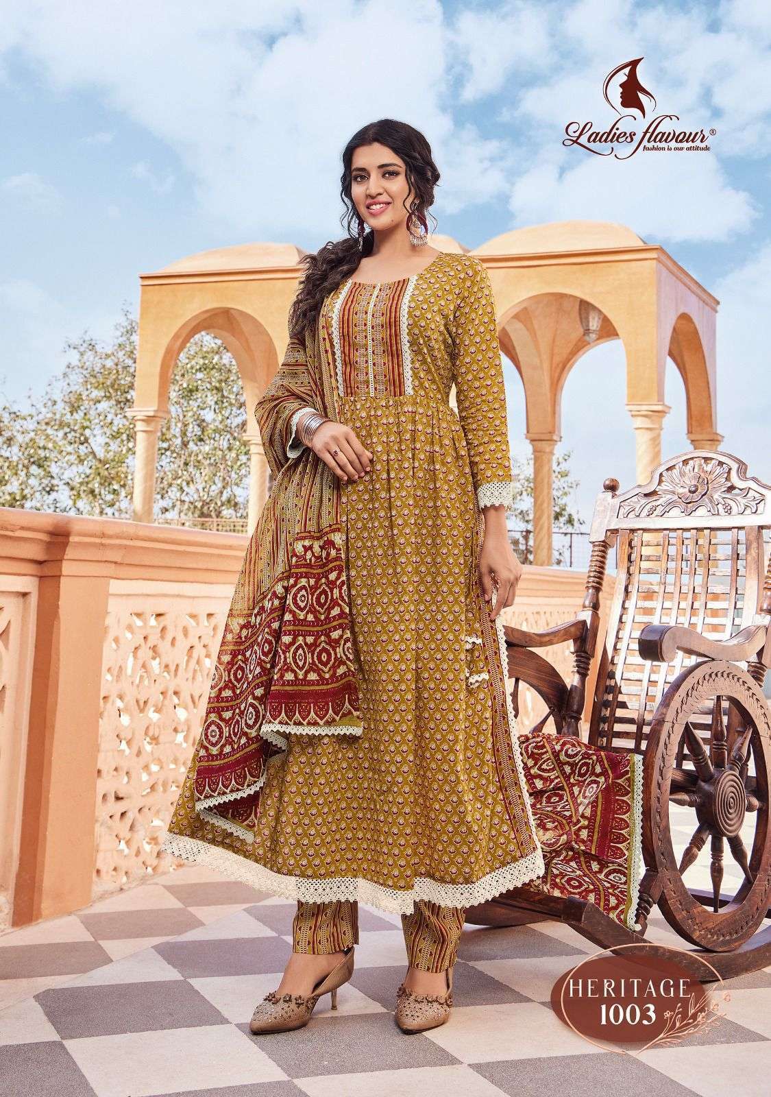 Ladies Flavour Heritage Branded Kurti Wholesale MANUFACTURE IN INDAI