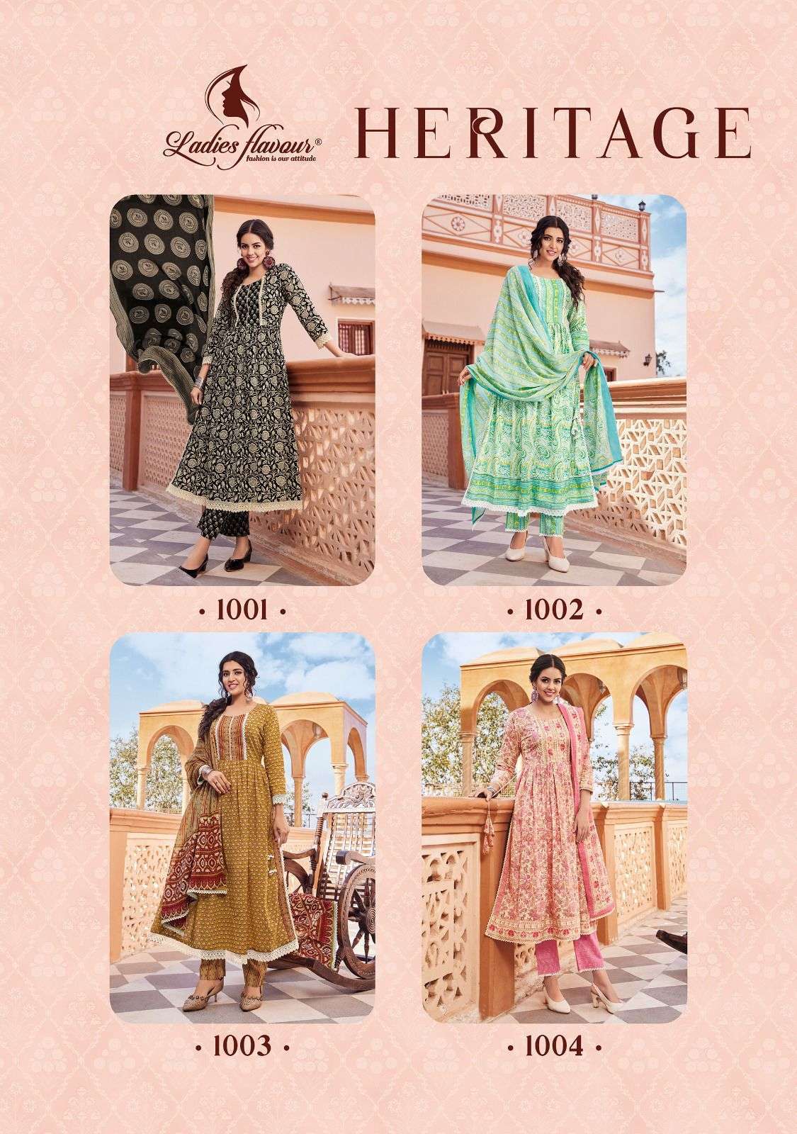 Ladies Flavour Heritage Branded Kurti Wholesale MANUFACTURE IN INDAI