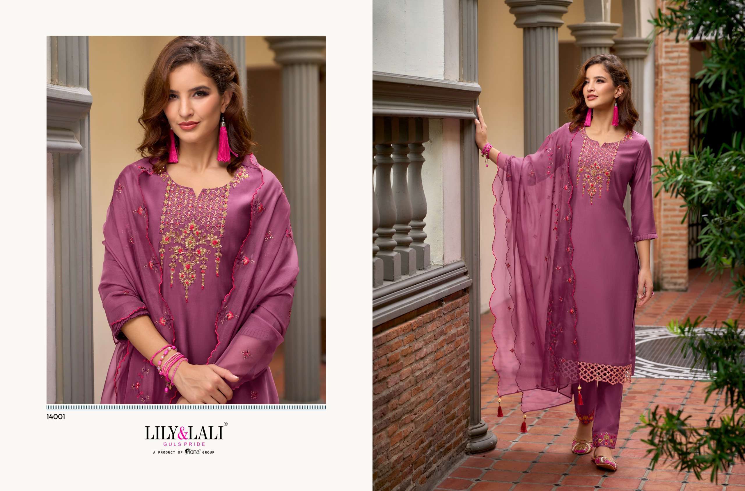 Lily And Lali Bella Exclusive Milan Silk Kurti Bottom With Dupatta wholesale