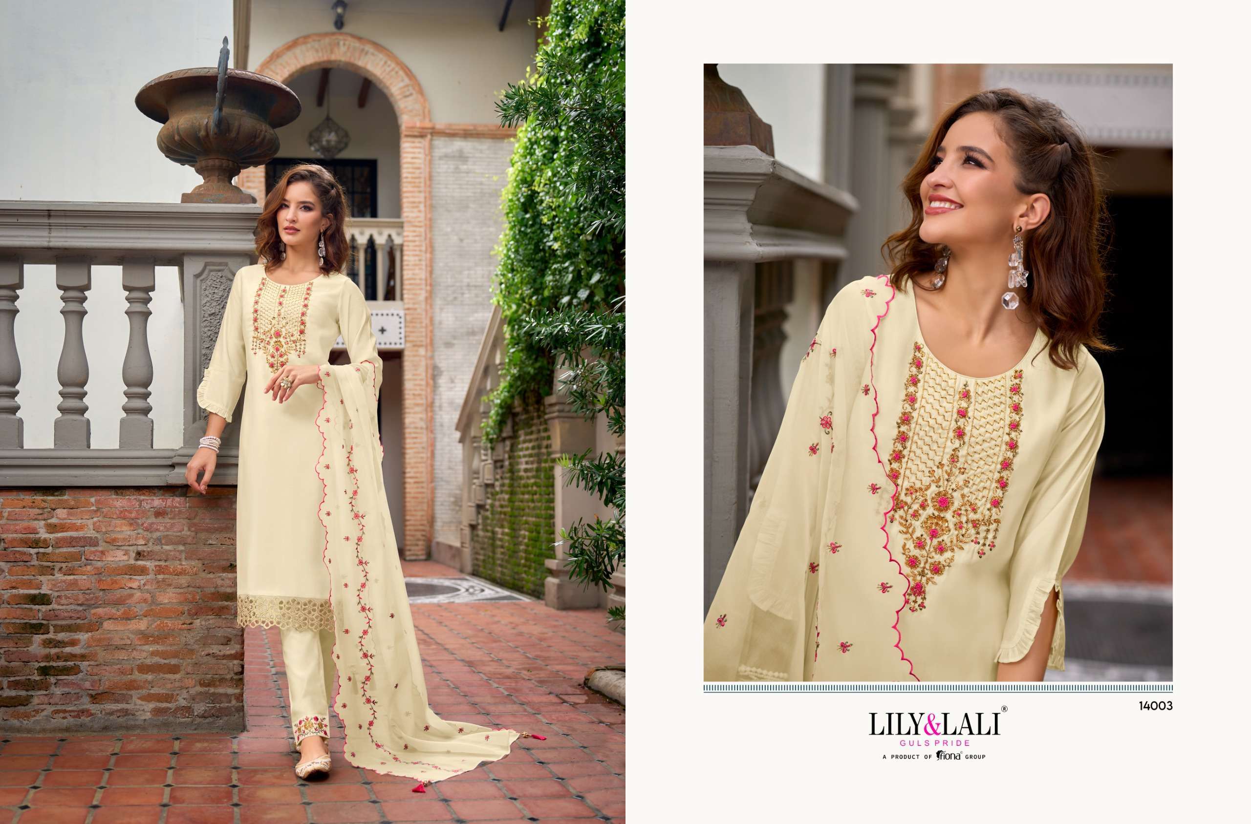 Lily And Lali Bella Exclusive Milan Silk Kurti Bottom With Dupatta wholesale