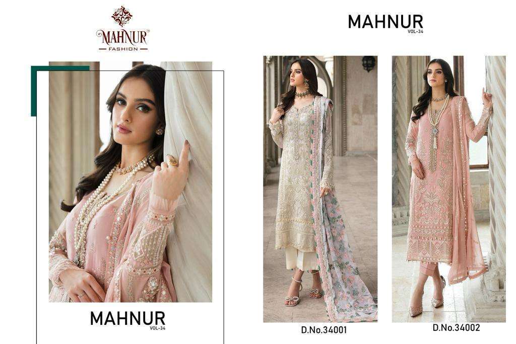 Mahnur Vol 34 Georgette Pakistani Suit Wholesale INDIA
