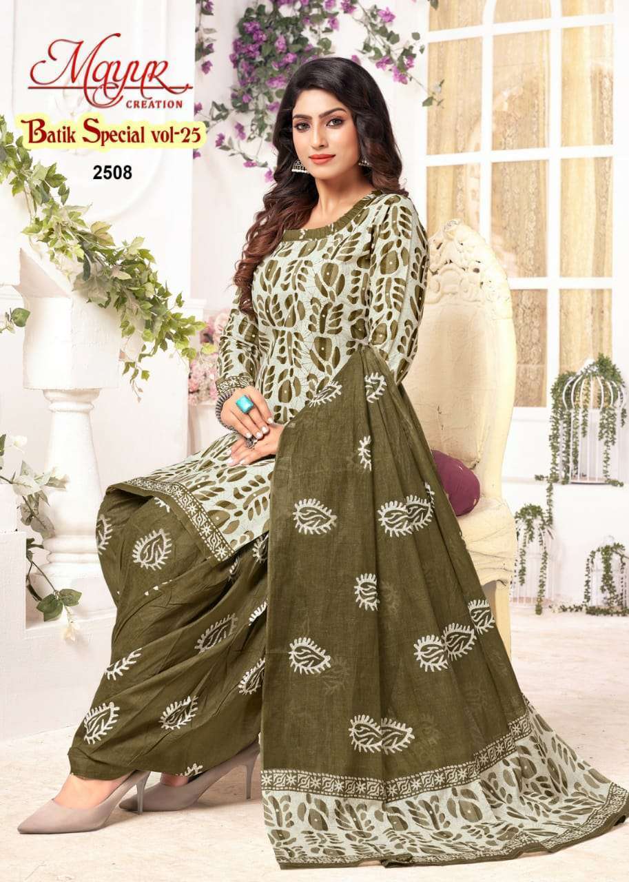 Mayur Batik Special Vol-25 Cotton Dress Material Wholesale SURAT