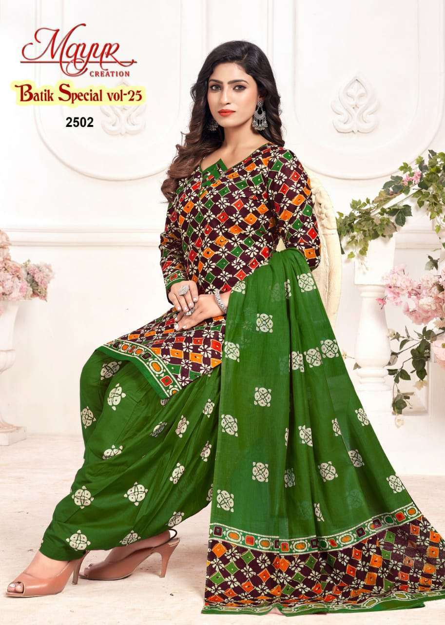 Mayur Batik Special Vol-25 Cotton Dress Material Wholesale SURAT