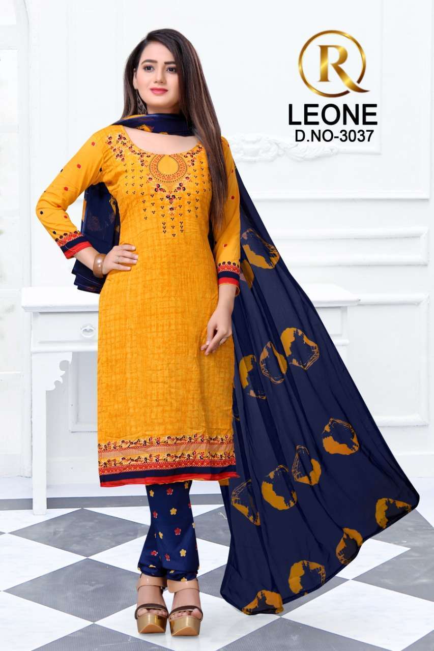 R Leone Synthetic Dress Material Wholesale SURAT