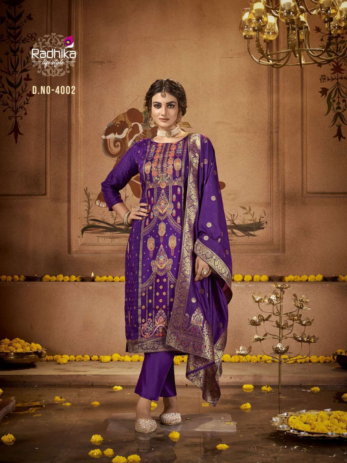 Radhika Banarasi Vol 4 Dola Silk Kurti Wholesale SURAT