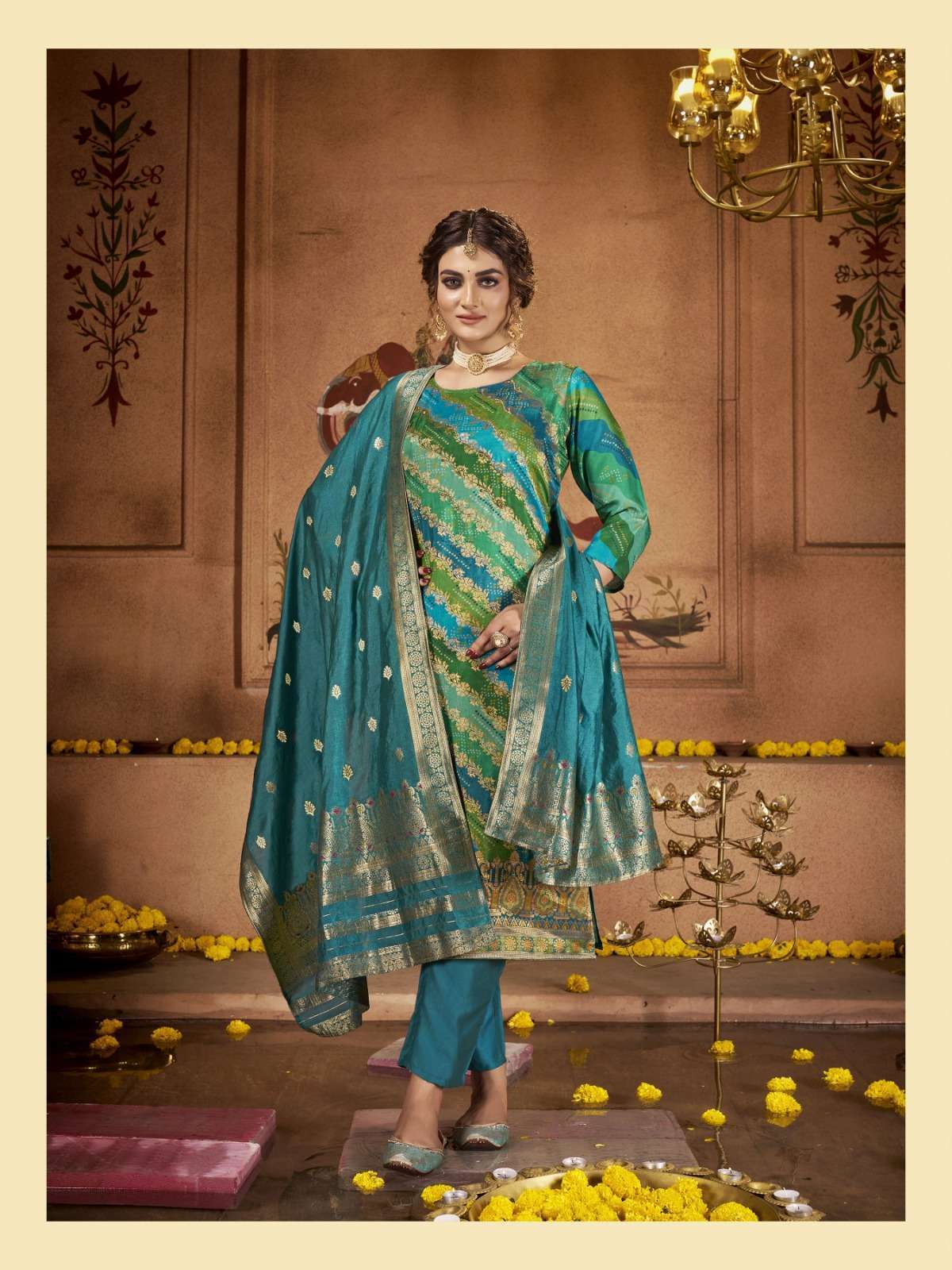 Radhika Banarasi Vol 4 Dola Silk Kurti Wholesale SURAT