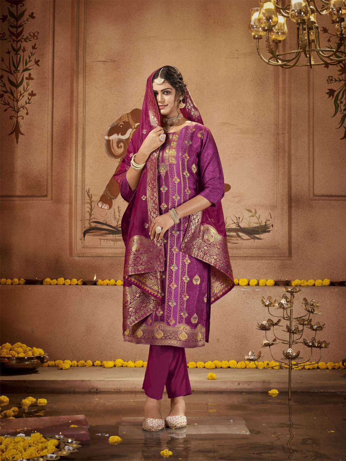 Radhika Banarasi Vol 4 Dola Silk Kurti Wholesale SURAT