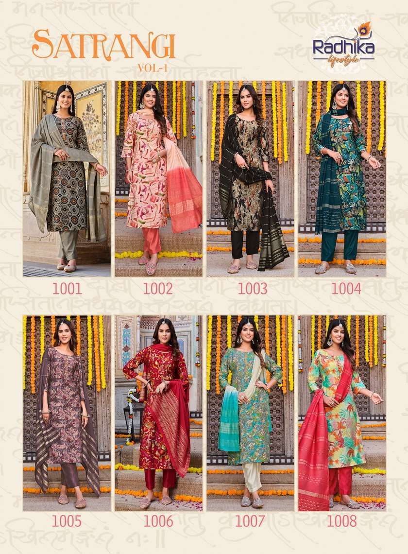 Radhika Life Style Satrangi Vol -1 Kurti Wholesale surat