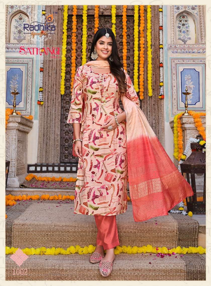 Radhika Life Style Satrangi Vol -1 Kurti Wholesale surat