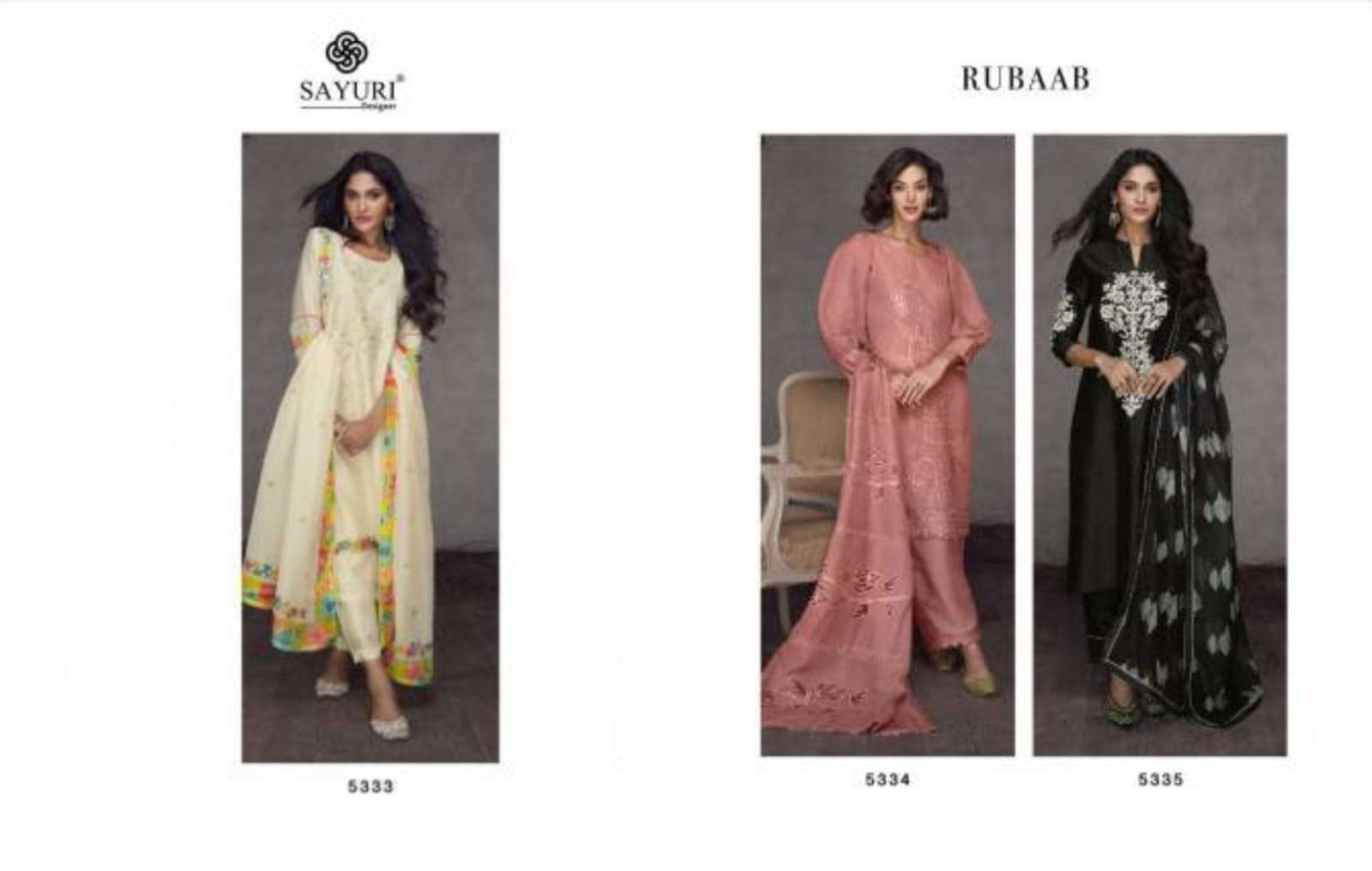 Sayuri Rubaab Designer Salwar Kameez Wholesale Price In SURAT