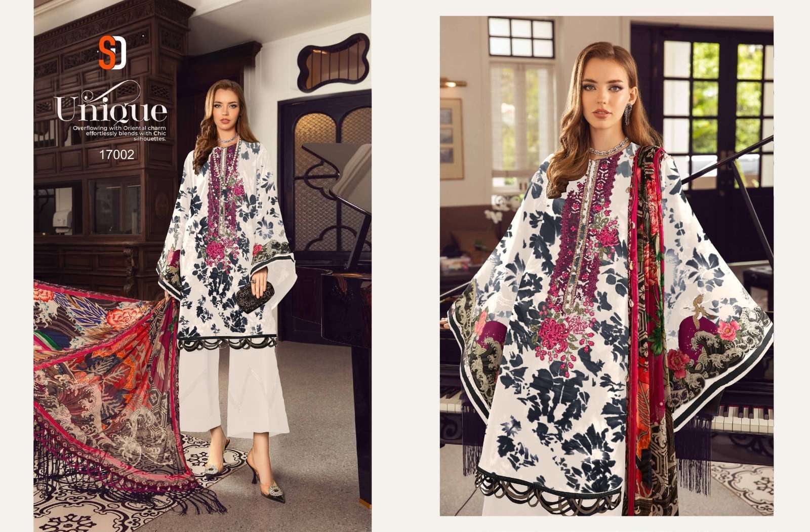 Sharaddha M Print Vol 17 Chiffon Dupatta Pakistani Salwar Suits wholesale