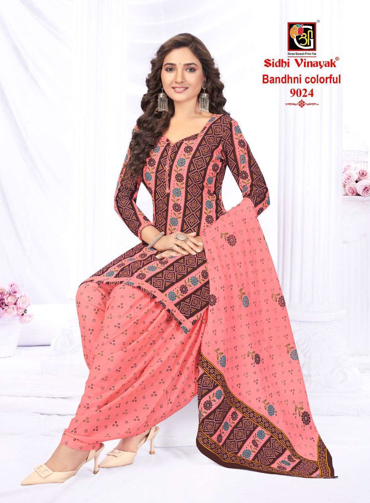 Sidhi Vinayak Bandhni Colourfull Vol-1 Dress Material Wholesale collection in surat