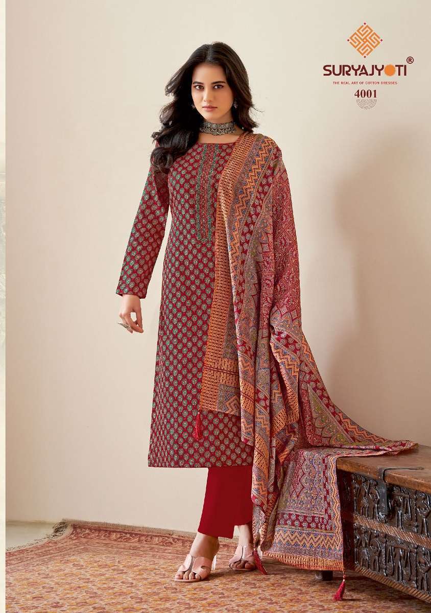 	Suryajyoti Kalki Vol-4 Cotton Dress Material Wholesale Market SURAT