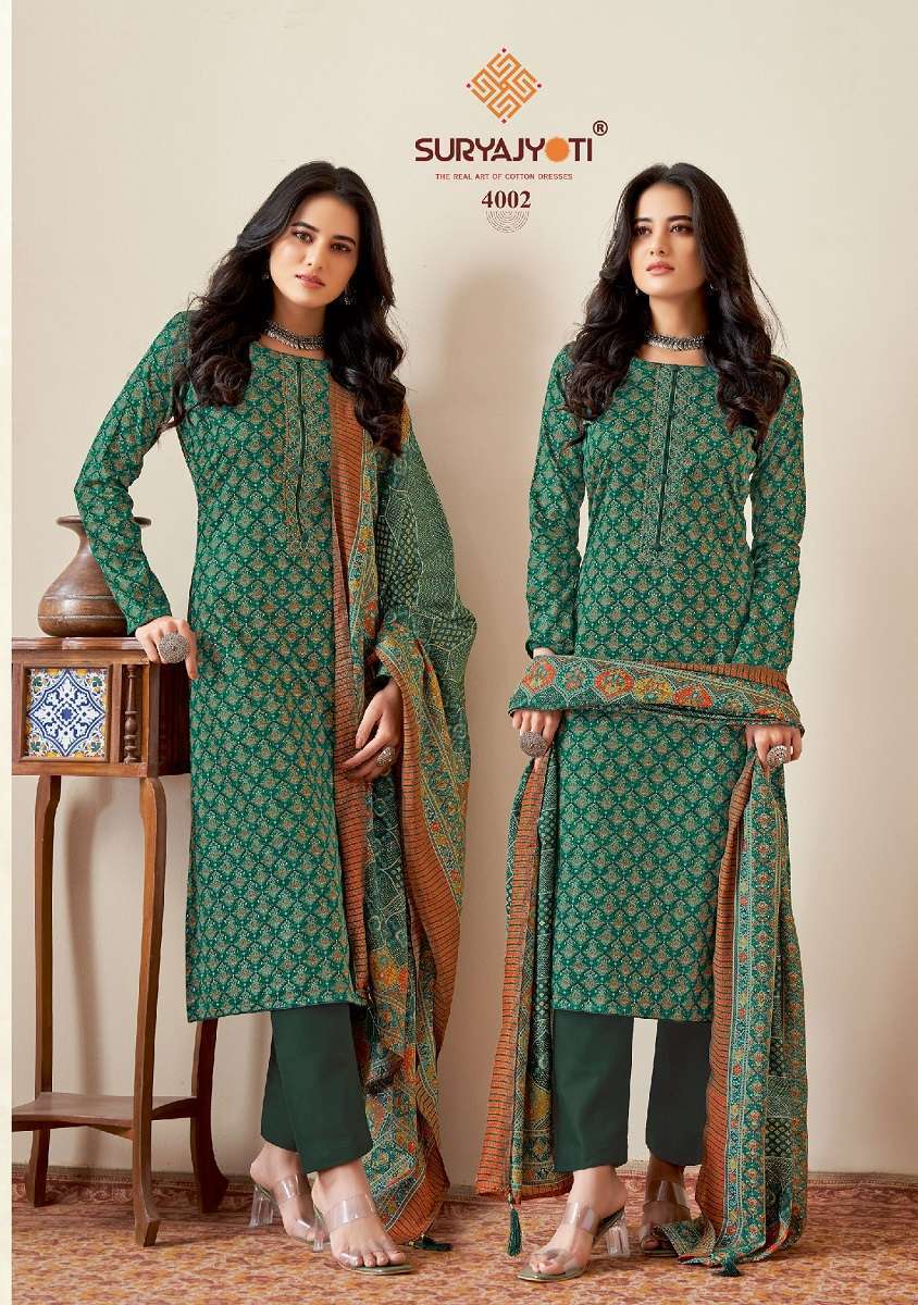 	Suryajyoti Kalki Vol-4 Cotton Dress Material Wholesale Market SURAT