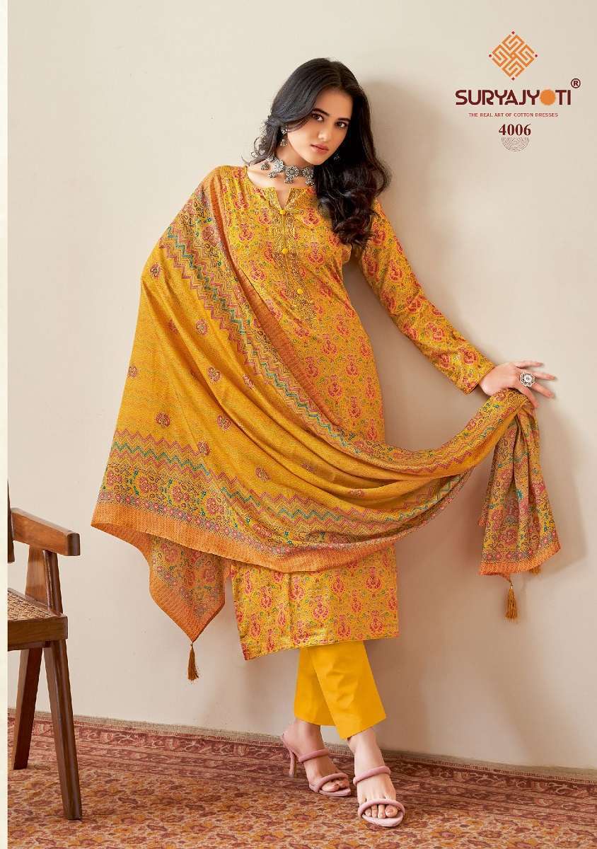 	Suryajyoti Kalki Vol-4 Cotton Dress Material Wholesale Market SURAT