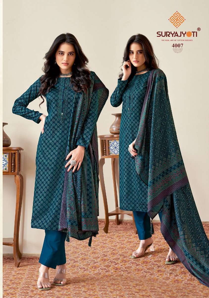 	Suryajyoti Kalki Vol-4 Cotton Dress Material Wholesale Market SURAT