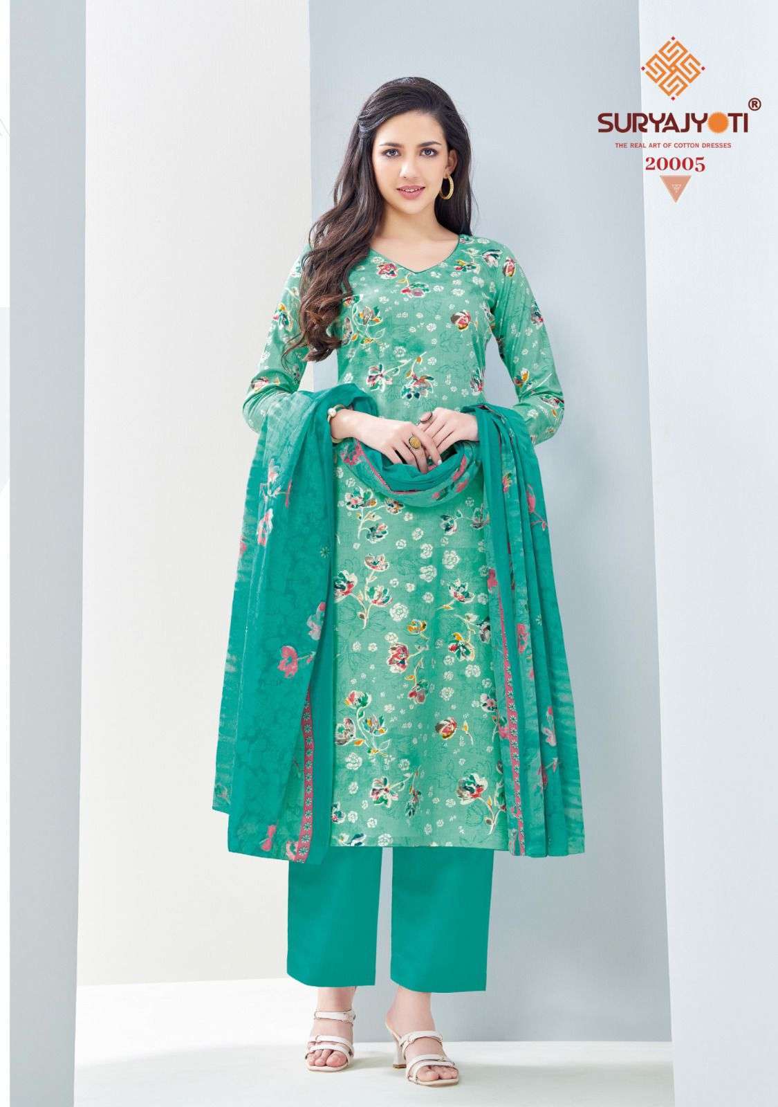 Suryajyoti Nargis Vol 20 Cotton Printed Dress Material 