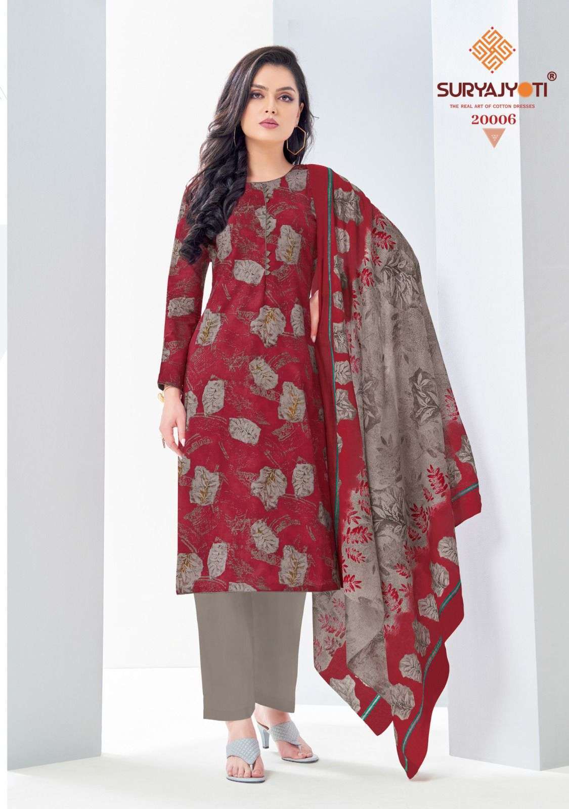 Suryajyoti Nargis Vol 20 Cotton Printed Dress Material 