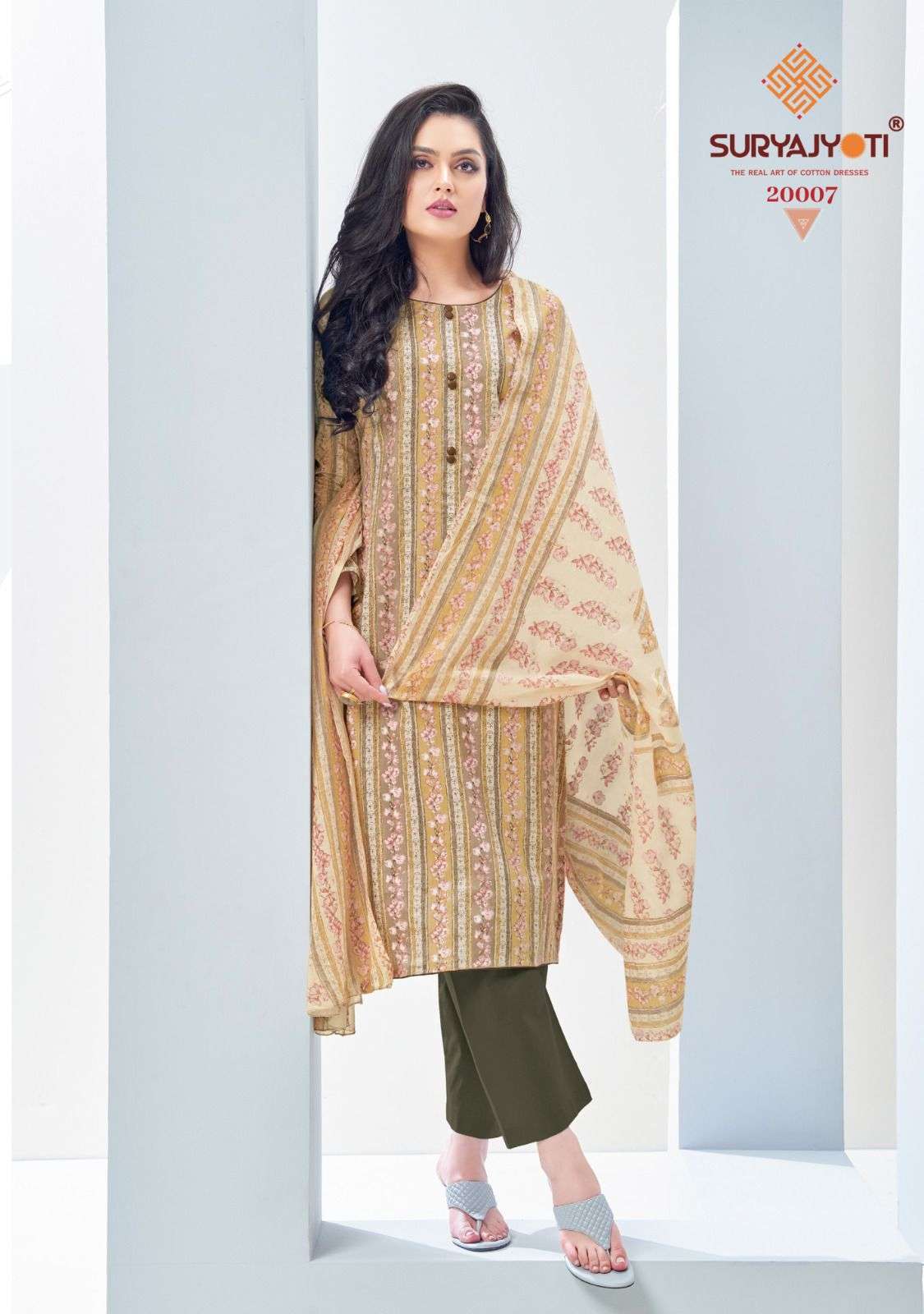 Suryajyoti Nargis Vol 20 Cotton Printed Dress Material 