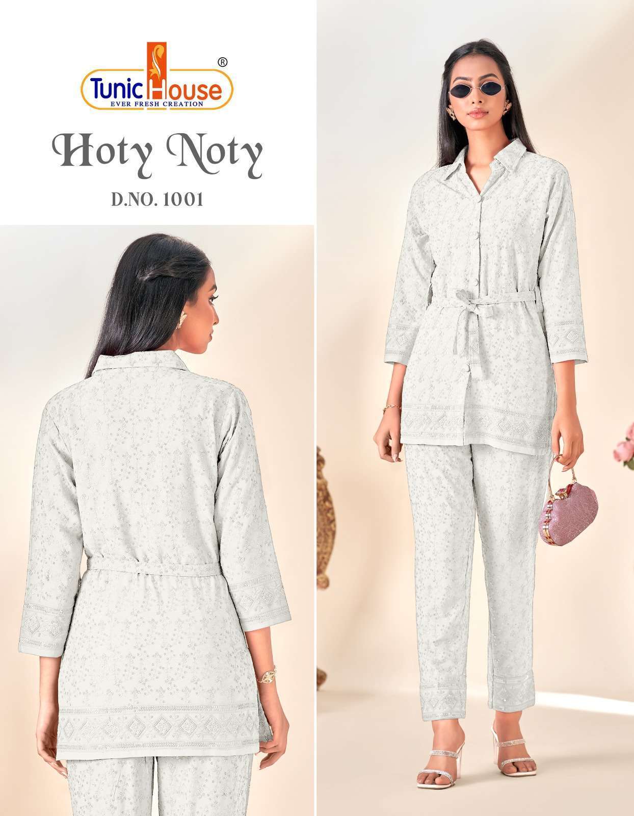 	Tunic House Hoty Noty 1 Fancy Rayon Co Ord Set Wholesale collection in india