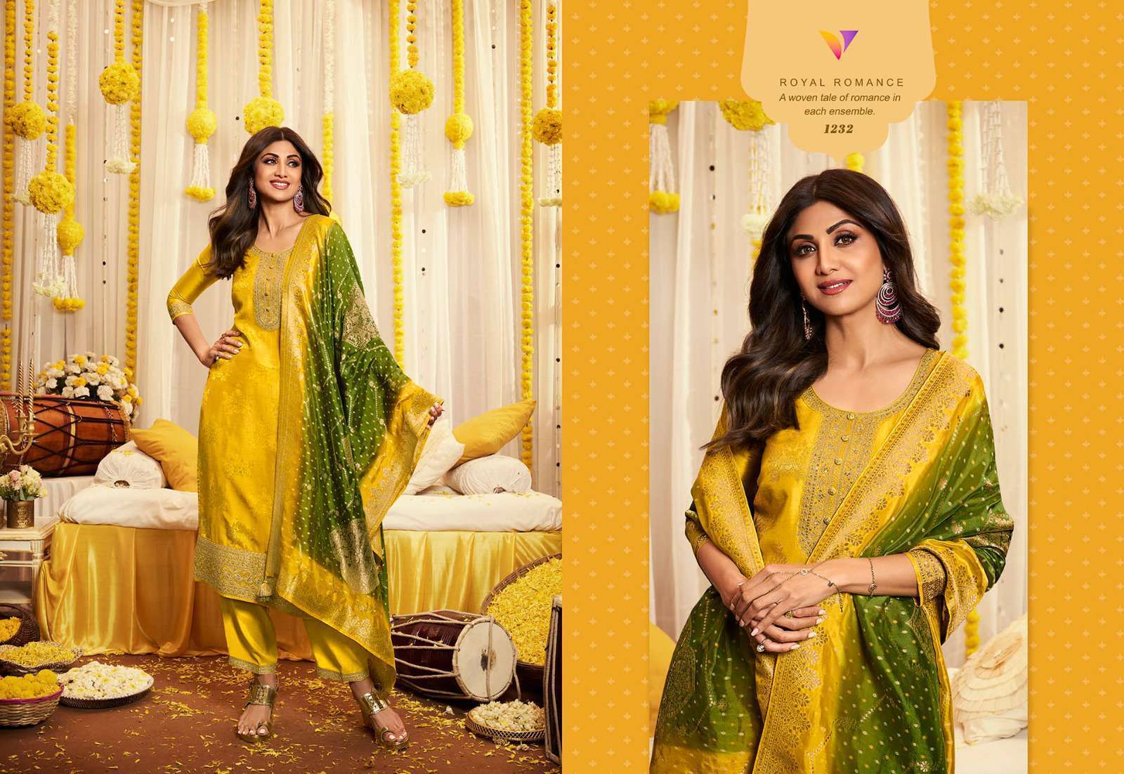 Vatsam Haldi Festive Wear Kurti Pant Dupatta Wholesale SURAT