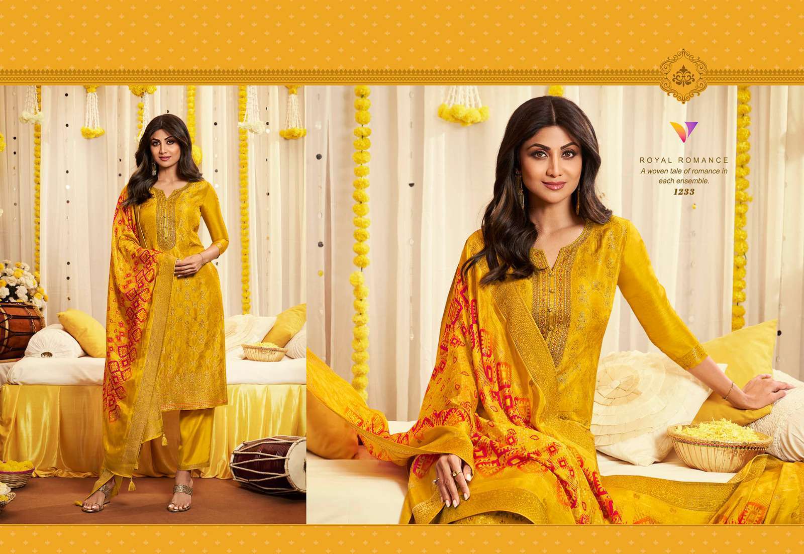 Vatsam Haldi Festive Wear Kurti Pant Dupatta Wholesale SURAT