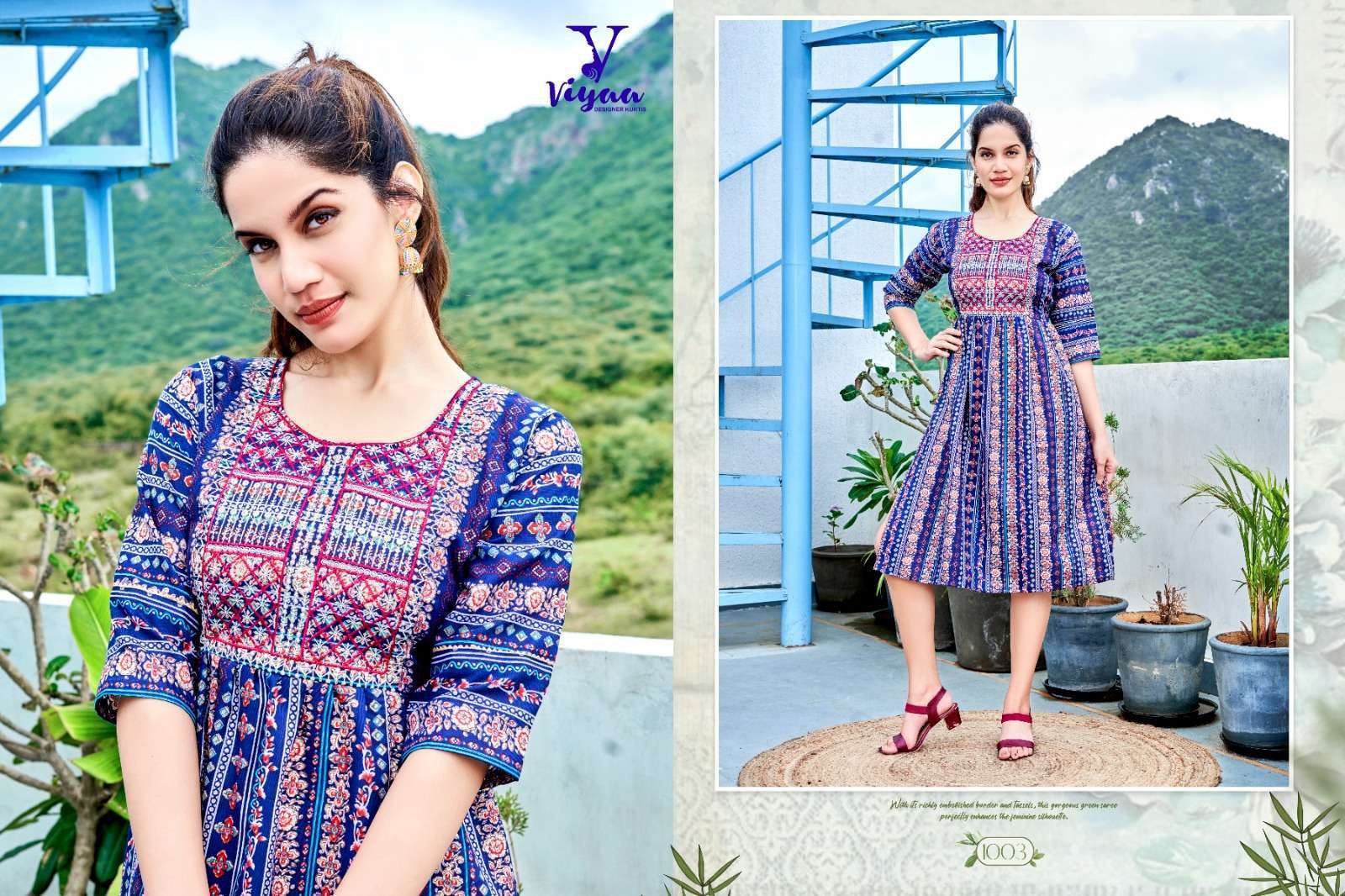 Viyaa Designer Maira V5 Kurti Wholesale SURAT