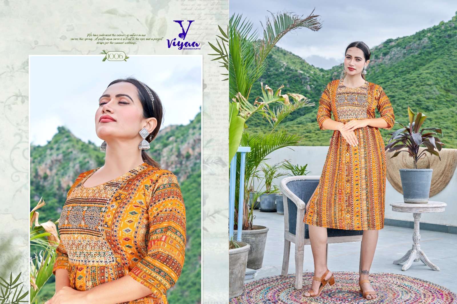 Viyaa Designer Maira V5 Kurti Wholesale SURAT