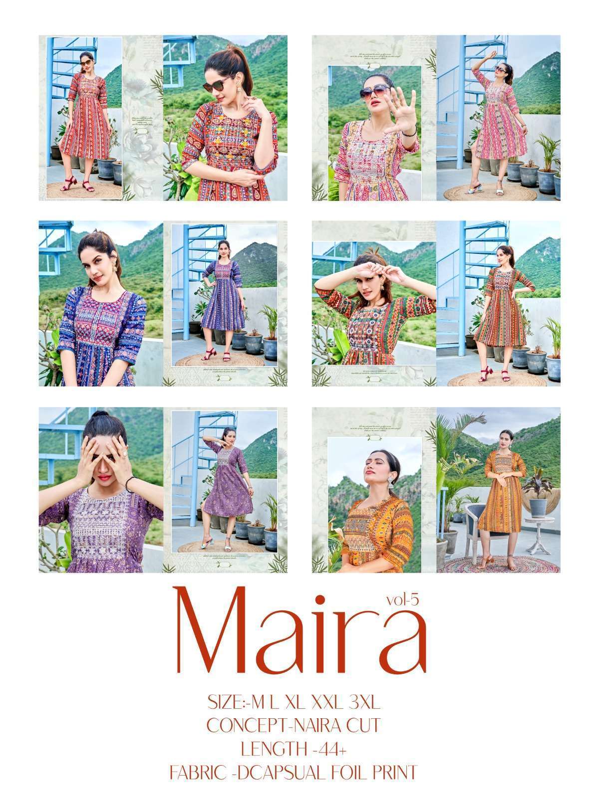 Viyaa Designer Maira V5 Kurti Wholesale SURAT