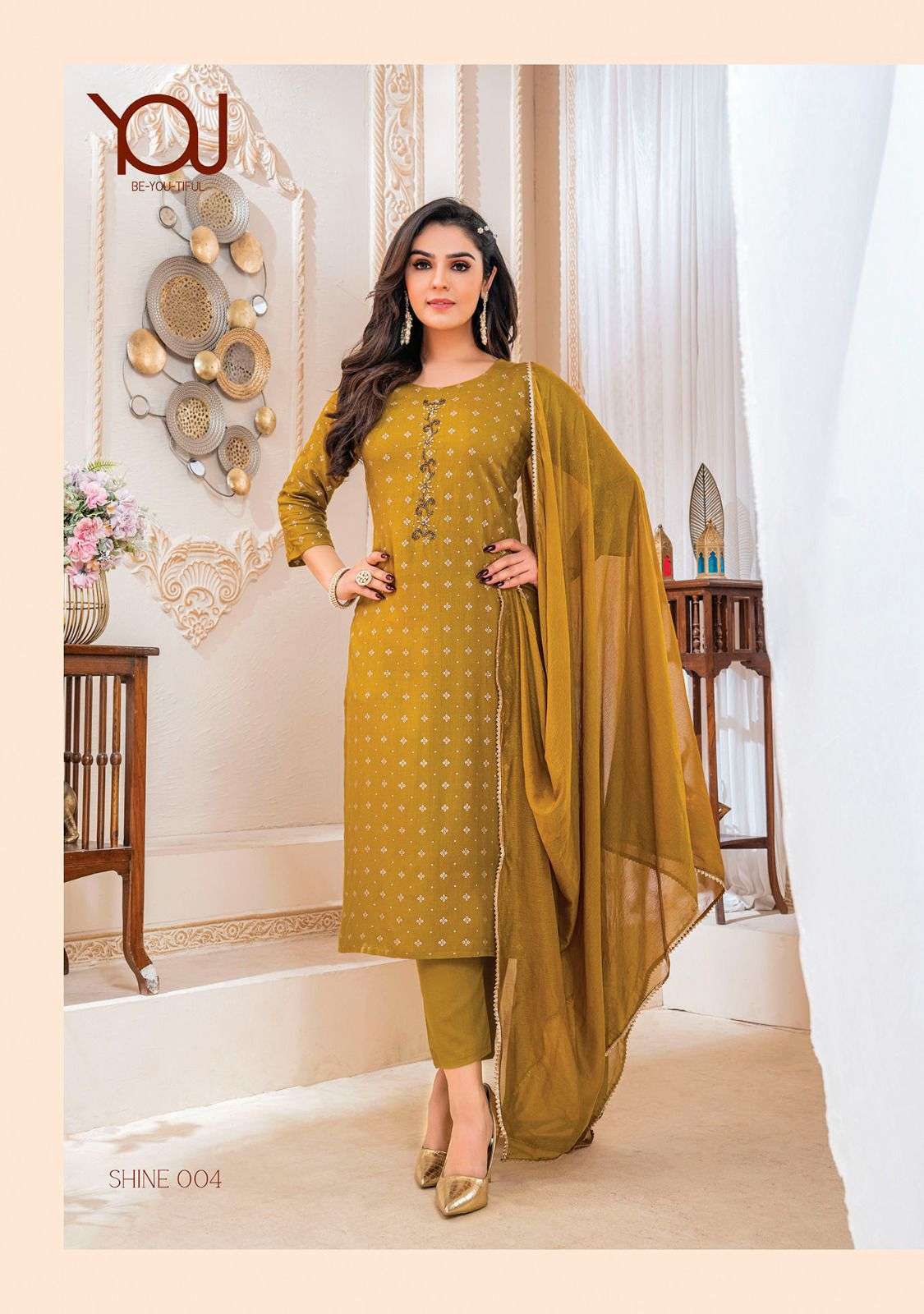 Wanna Shine Kurti Pant Dupatta Wolesale SURAT