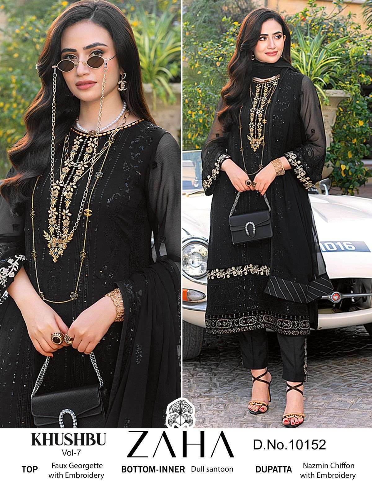 Zaha Khushbu Vol 7 Pakistani Salwar Kameez Wholesale Surat