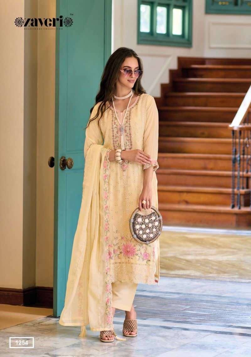 Zaveri Ruaab Soft Organza Designer Kurti Wholesale SURAT