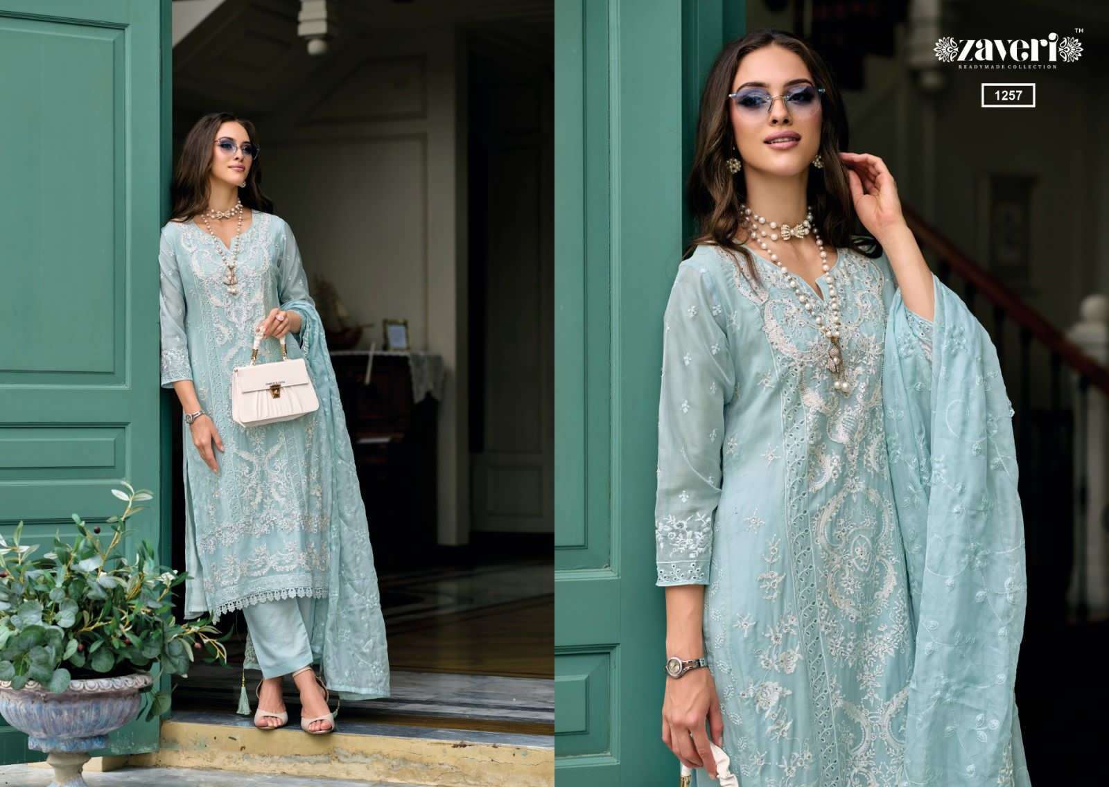 Zaveri Ruaab Soft Organza Designer Kurti Wholesale SURAT