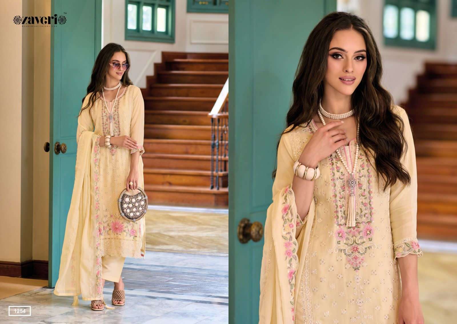 Zaveri Ruaab Soft Organza Designer Kurti Wholesale SURAT