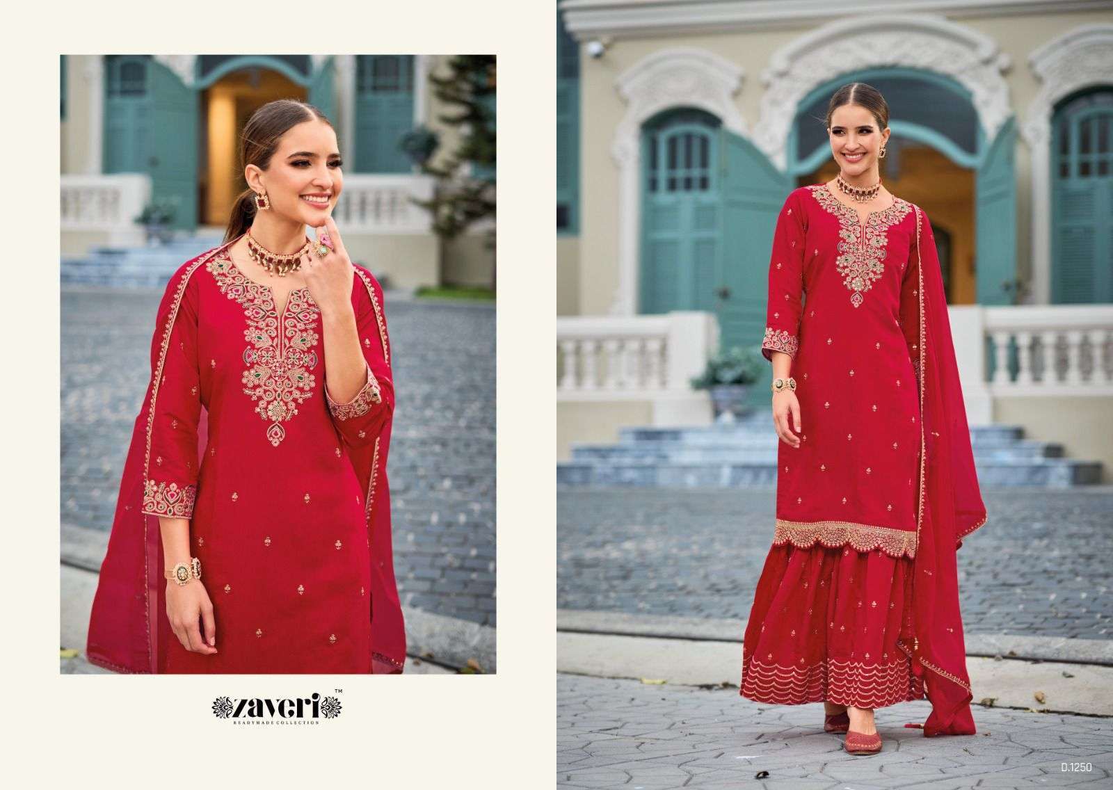 Zaveri Rutba Roman Silk Kurti Wholesale INDIA