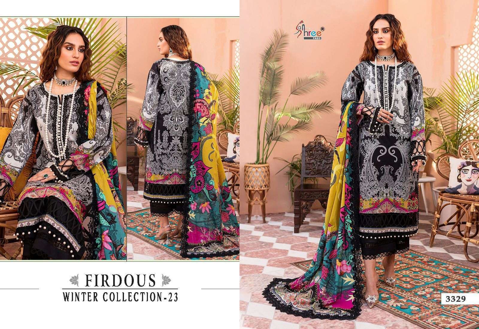 Firdous Winter Collection - 23 Salwar Kameez Wholesale collection in india