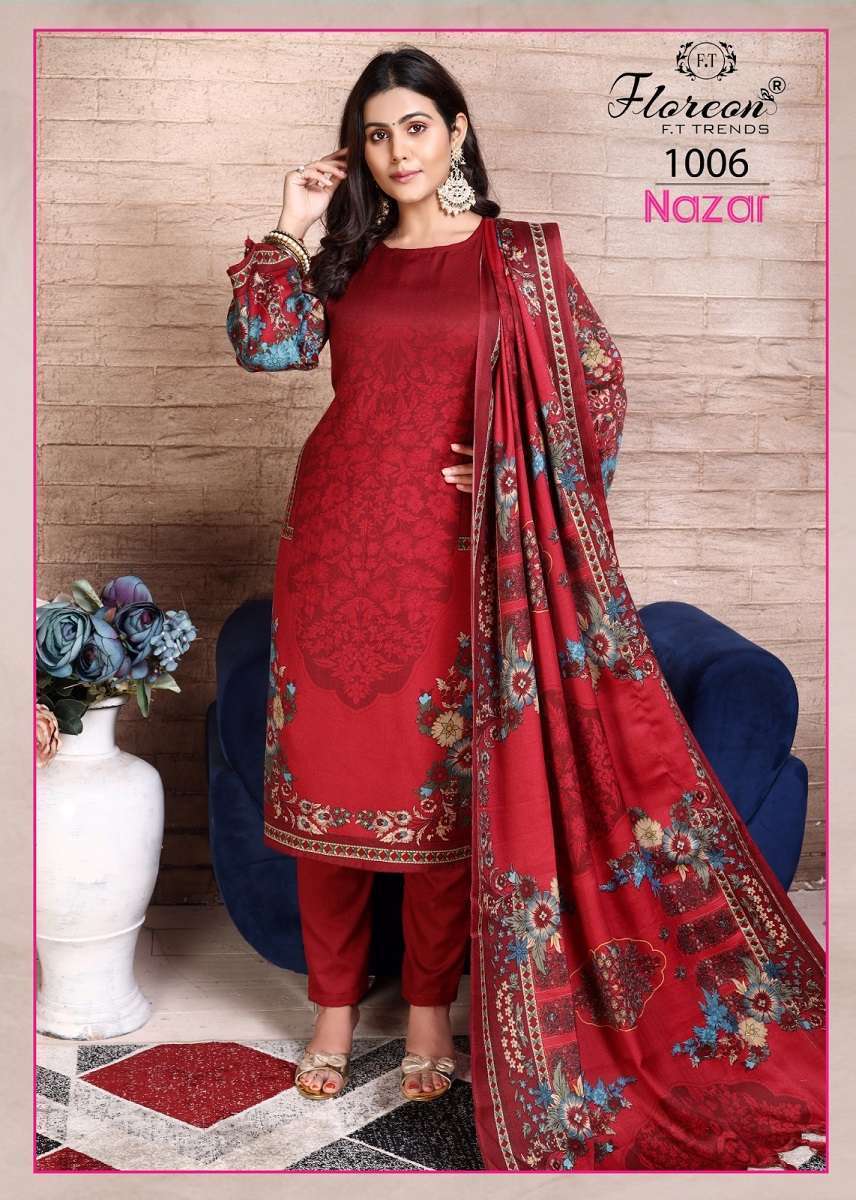 Floreon Nazar Pashmina Salwar Kameez Wholesale manufacture in india