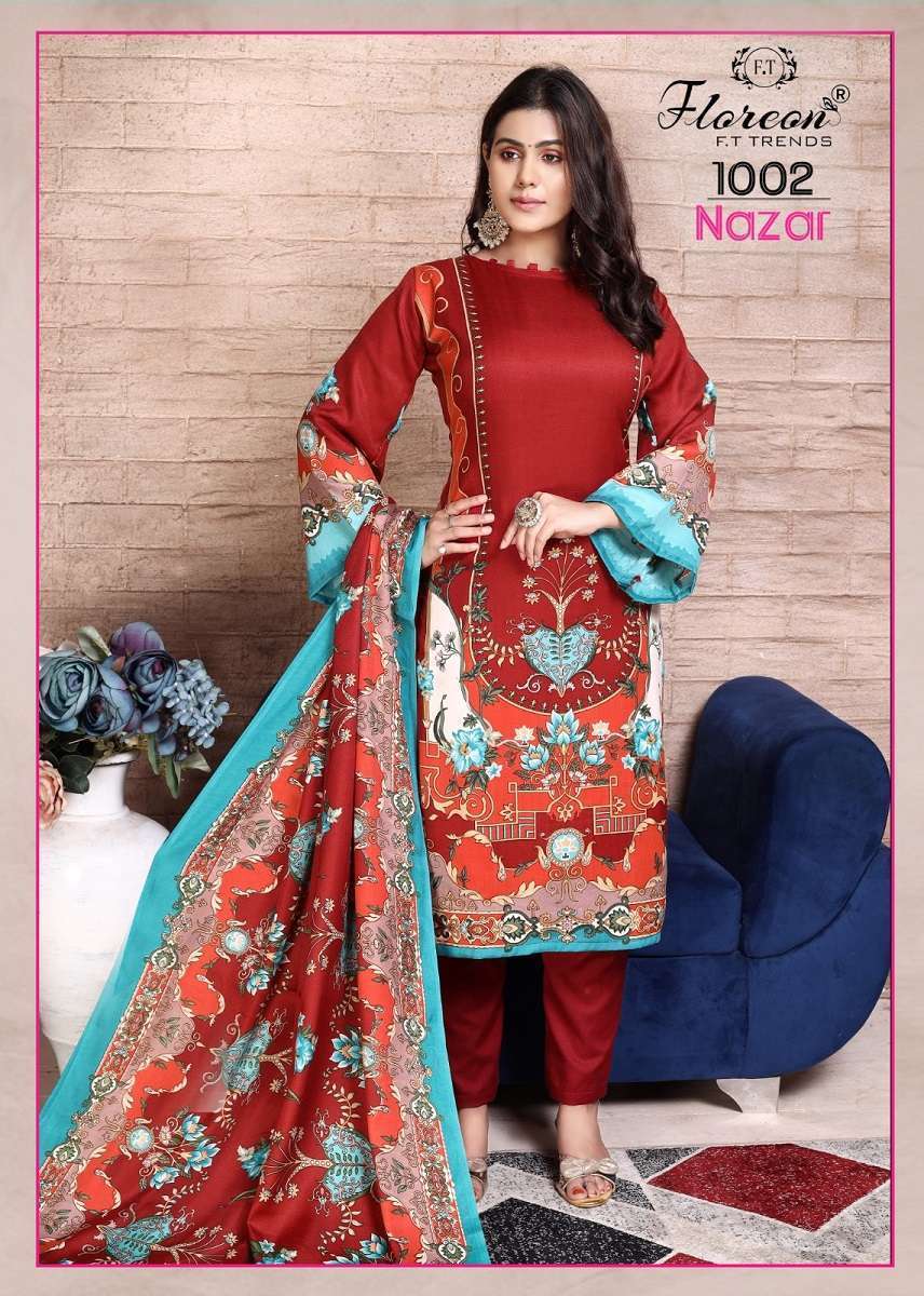 Floreon Nazar Pashmina Salwar Kameez Wholesale manufacture in india