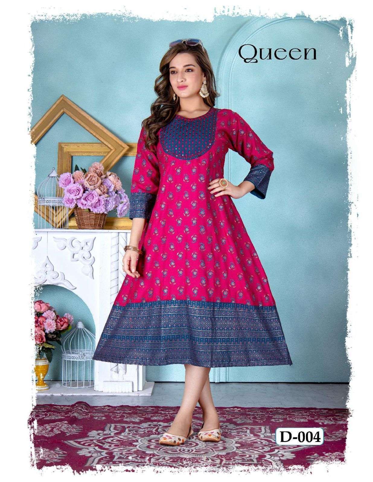 golden queen reyon plain anarkali kurti wholesale manufacture in india 6 2023 11 03 19 11 07