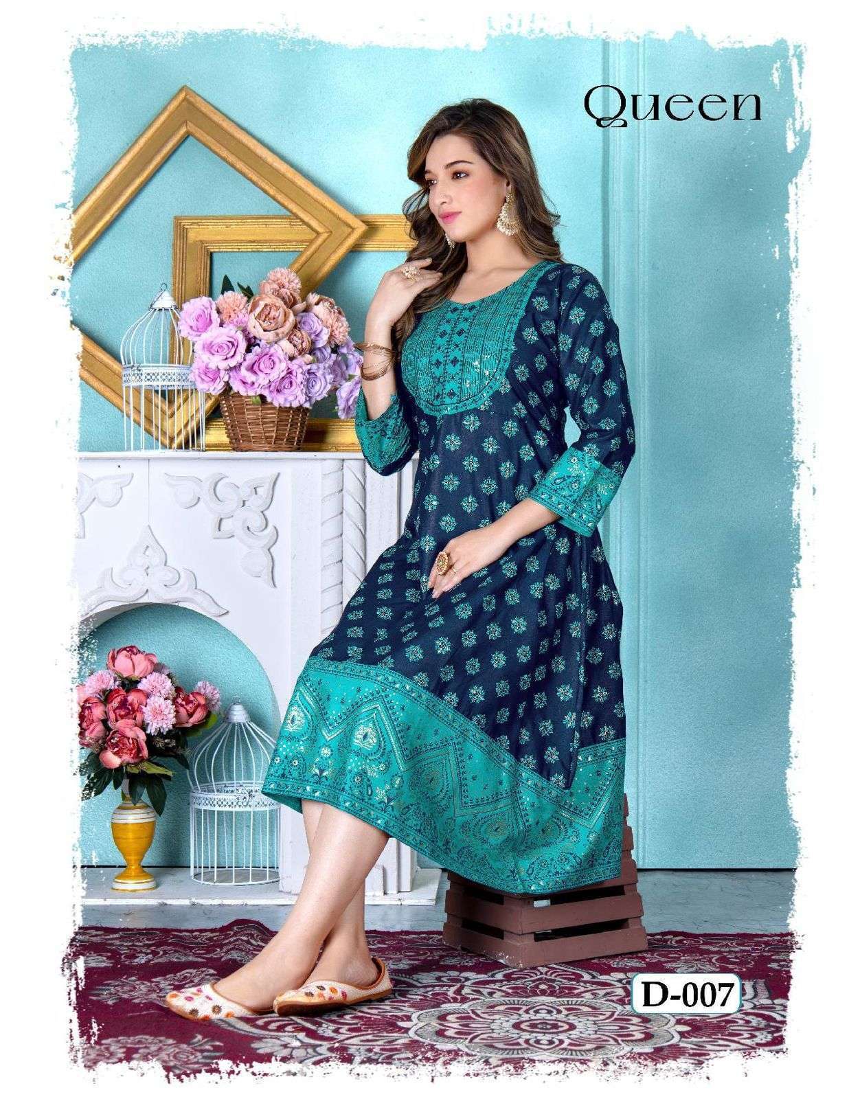 Plain anarkali on sale kurti