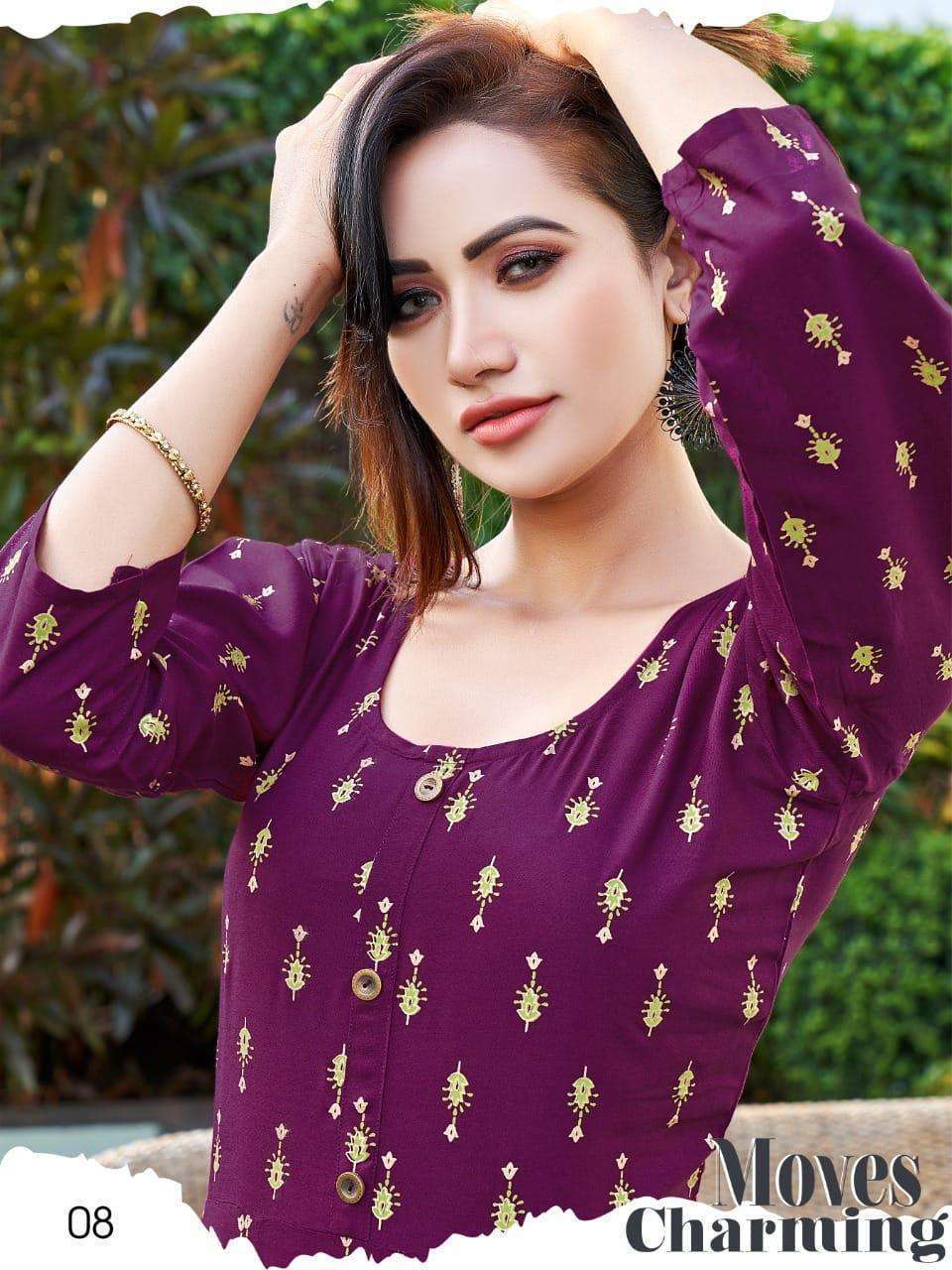 Hirwa Katrina Anarkali Kurti Wholesale Market in surat