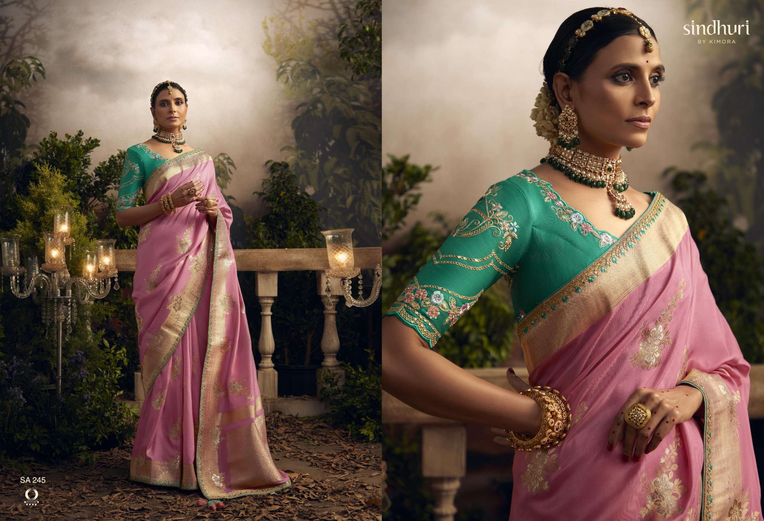 Kimora Sindhuri Radha Rani Embroidery Designer Sarees Wholesale Manufacture in india
