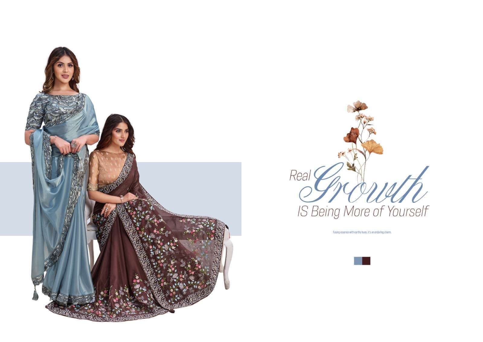 Mahotsav Mohmanthan Majestica Crepe Satin Silk Saree Embroidered Saree collection in surat