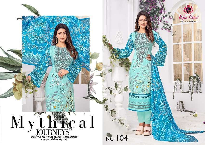 Nafisa Andaaz Karachi Cotton Dress Material Wholesale collection in india