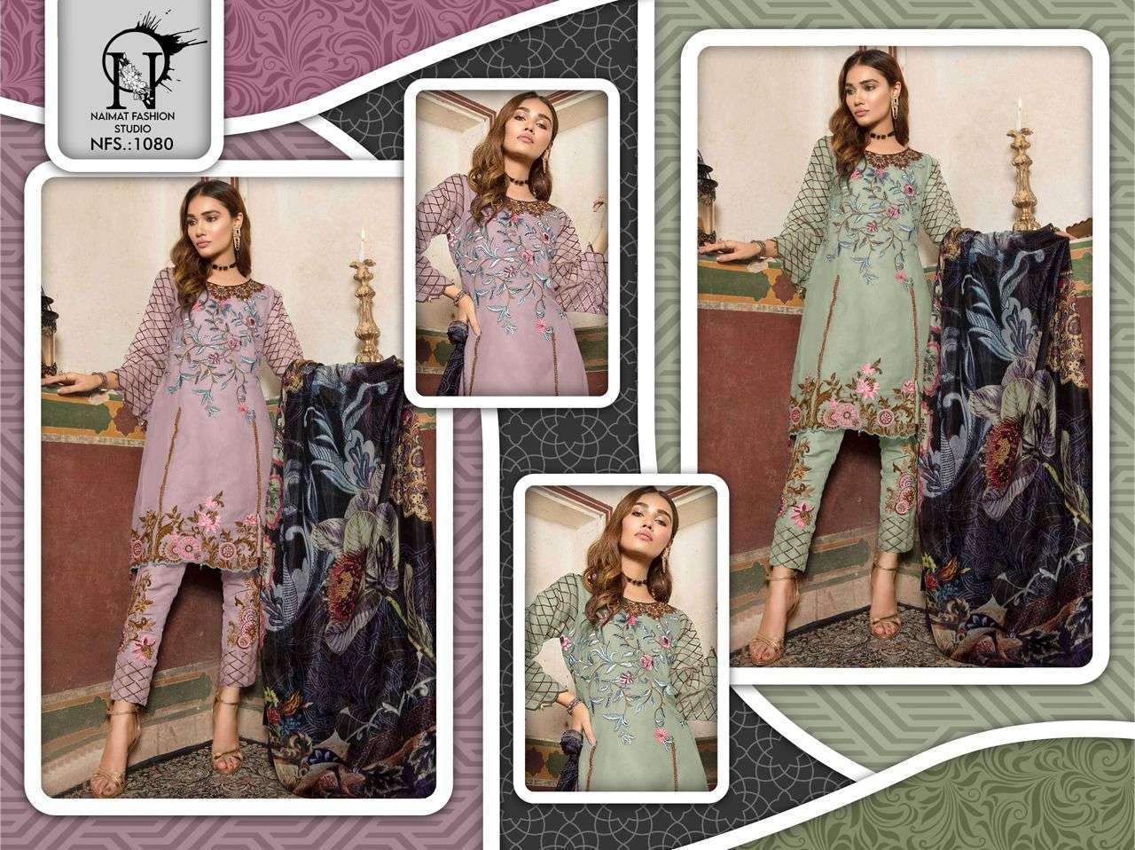 Naimat Fashion Studio 1080 Designer Pakistani Suits Wholesaler  market in india